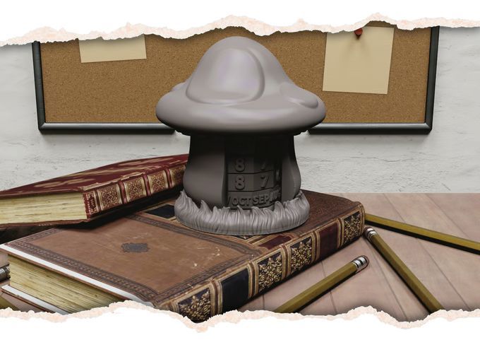 Fantasy mushroom house decor